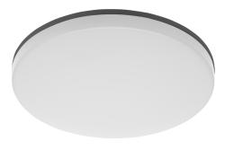 LED svítidlo BESA, 24 W, 2400 lm, 4000 K, 180–250 V střídavého proudu, IP54, IK10, PC+PC, kulaté, stmívatelné, černé