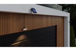 LED luminaire on solar battery DAVOS, motion/twilight sensor, 1000lm, 4000K, 2000 mAh, IP54, black