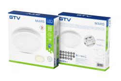 MARS LED 9in1 Ceiling Lamp, 24/18/12W, 100lm/W, CCT, AC220-240V, IP65, white