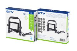 Portable LED floodlight NELI, 30 W, 2700 lm, 6400K, AC220-240V, IP65, cable 1.5 m