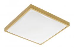 LED luminaire ALTAR, 24 W, 1680 lm, 4000K, AC180-250V, PF>0.5, IP44, 295x295 mm, gold