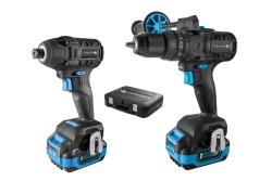 Cordless Brushless Screwdriver Drill Impact Driver Kit