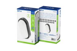 LED luminaire KODO, 8 W, 720 lm, AC175-260V, 4000K, PF>0.5, Ra≥80, IP54, IK08, oval, black