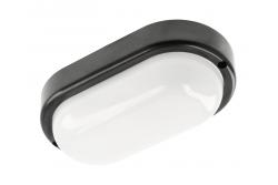 LED luminaire KODO, 8 W, 720 lm, AC175-260V, 4000K, PF>0.5, Ra≥80, IP54, IK08, oval, black