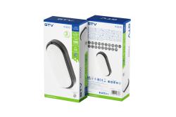 LED luminaire KODO-OK, 12 W, 1080 lm, AC175-260V, PF>0.5, Ra≥80, IP54, IK08, 4000K, oval, black
