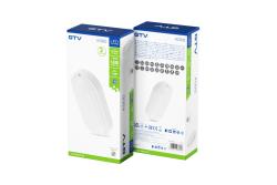 LED luminaire KODO, 18 W, 1620 lm, 4000K, AC180-250V, IP54, IK08, oval, white