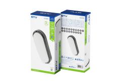LED luminaire KODO, 18 W, 1620 lm, 4000K, AC180-250V, IP54, IK08, oval, black
