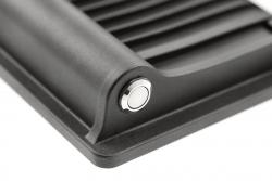 LED solar floodlight with motion sensor LUMOS II, 3000 lm, 6400K, 2x2600 mAh replaceable, IP65, black