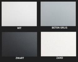 Zand Wit Creme Spoelbak 50x40 cm Onderbouw, Opbouw met Witte Plug 1208970546
