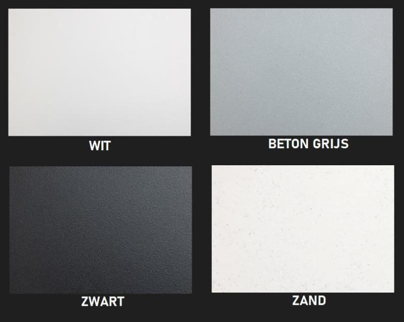 Zand Wit Creme Spoelbak 50x40 cm Onderbouw, Opbouw met Witte Plug 1208970546