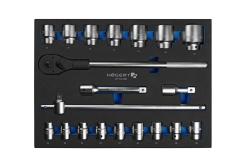 3/4" ratchet tool set, 20 pcs, EVA insert