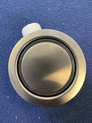 OUTLET Aquadesign R25 steel opbouw, onderbouw en vlakinbouw spoelbak gun metal 34x40cm 1208958205
