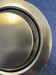 OUTLET Aquadesign R25 steel opbouw, onderbouw en vlakinbouw spoelbak gun metal 34x40cm 1208958205