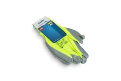 VECHTE corrugated gloves coated with nitrile green/c.grey 8