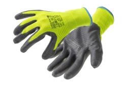 VECHTE nitrile-coated gloves green/c.grey (12 pairs/pack) 8