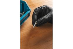 WUSSOW disposable nitrile gloves with diamond texture black (100 pcs/pack) S