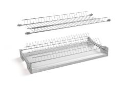 Drainer GTV BASIC 1, double-deck, cabinet 500, for slabs 16 - 18 mm, 1x tray, chrome