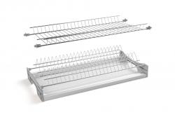 Drainer GTV BASIC 1, two-level, cabinet 700, for slabs 16 - 18 mm, 1x tray, chrome