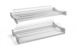 Drainer GTV BASIC 3, double-deck, cabinet 900, for slabs 16 - 18 mm, 2x tray, chrome