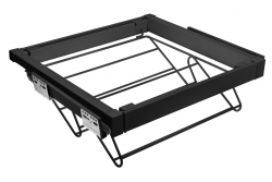 GTV ELITE uittrekbare schoenenrek lade 660-718 met soft-close, zwart.