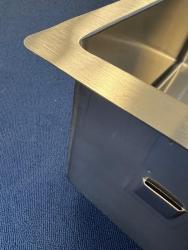 OUTLET Beschadigd!! Lorreine 50SP37 rvs spoelbak 50x37 cm vlakbouw onderbouw en opbouw  1208971626