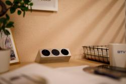 Furniture socket SOFITO, 2xSHUKO, USB A+C, cable 1.5 m, stainless steel