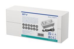 MULTISOFT furniture socket 2x Socket with Earthing, USB A+C, RJ45, HDMI, Power Cable with Plug, White