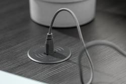 Wireless charging device with fast charging, recessed, black