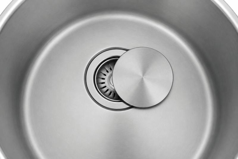 Pure.Sink Rondo RVS Ronde Spoelbak Vlakinbouw, Onderbouw en Opbouw 37 cm PRN38-02