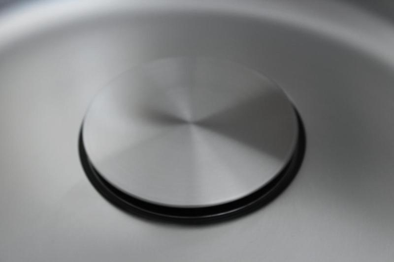 Pure.Sink Rondo RVS Ronde Spoelbak Vlakinbouw, Onderbouw en Opbouw 37 cm PRN38-02