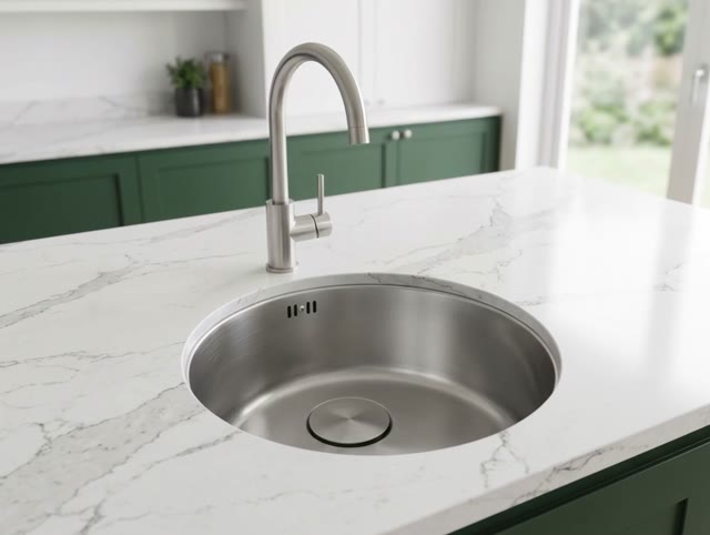 Pure.Sink Rondo RVS Ronde Spoelbak Vlakinbouw, Onderbouw en Opbouw 37 cm PRN38-02