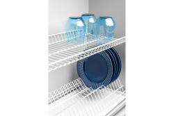 Drainer GTV BASIC 1, double-deck, cabinet 400, for 16 - 18 mm slabs, 1x tray, white