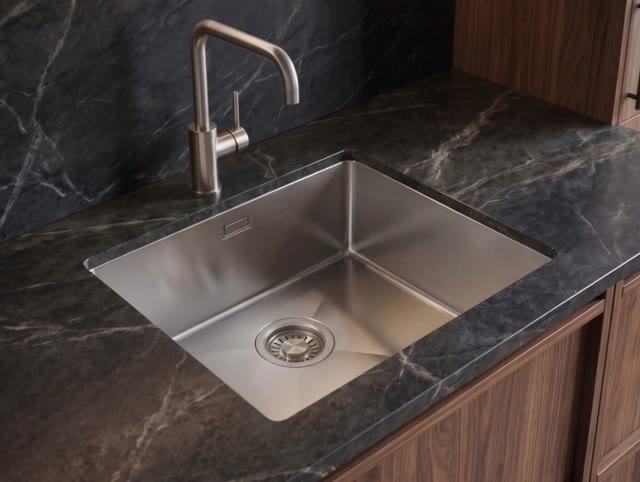 Pure.Sink Luxion Stainless steel sink 36x40 cm undermount, flush mount, and top mount  PLX3640-02