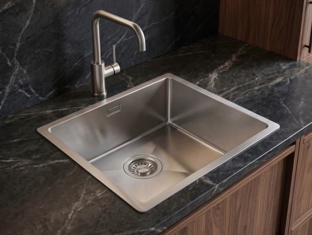 Pure.Sink Luxion Stainless steel sink 36x40 cm undermount, flush mount, and top mount  PLX3640-02