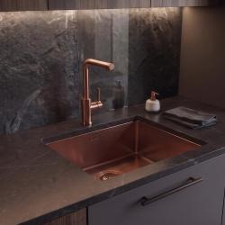 Pure.Sink Luxion Copper sink 36x40 cm undermount, flush mount, and surface mount PLX3640-62