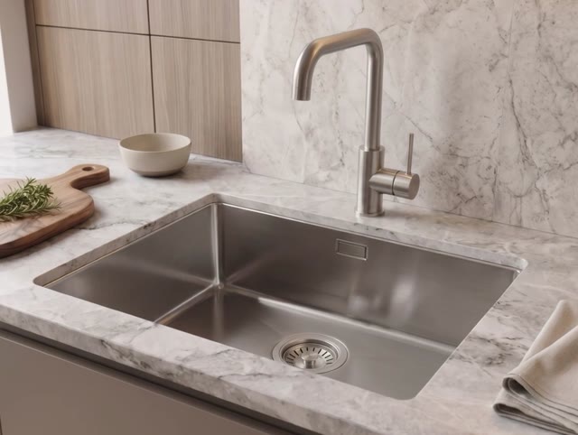 Pure.Sink Luxion Stainless steel sink 50x40 cm undermount, flush mount, and top mount  PLX5040-02