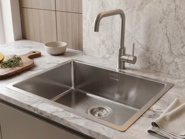 Pure.Sink Luxion Stainless steel sink 50x40 cm undermount, flush mount, and top mount  PLX5040-02
