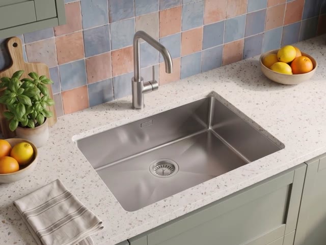 Pure.Sink Luxion Stainless steel sink 55x40 cm undermount, flush mount, and top mount PLX5540-02