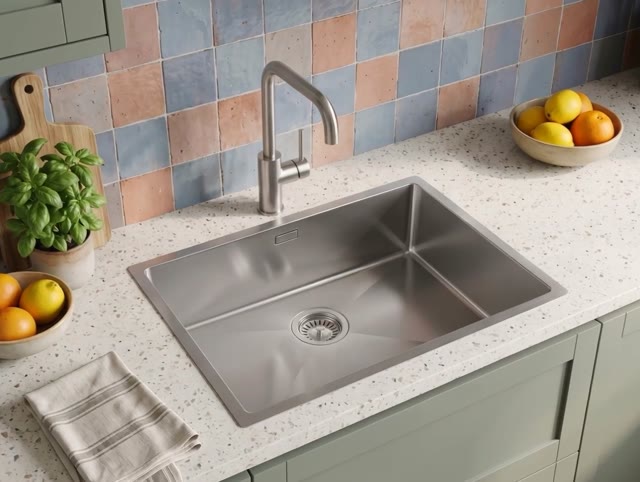 Pure.Sink Luxion Stainless steel sink 55x40 cm undermount, flush mount, and top mount PLX5540-02