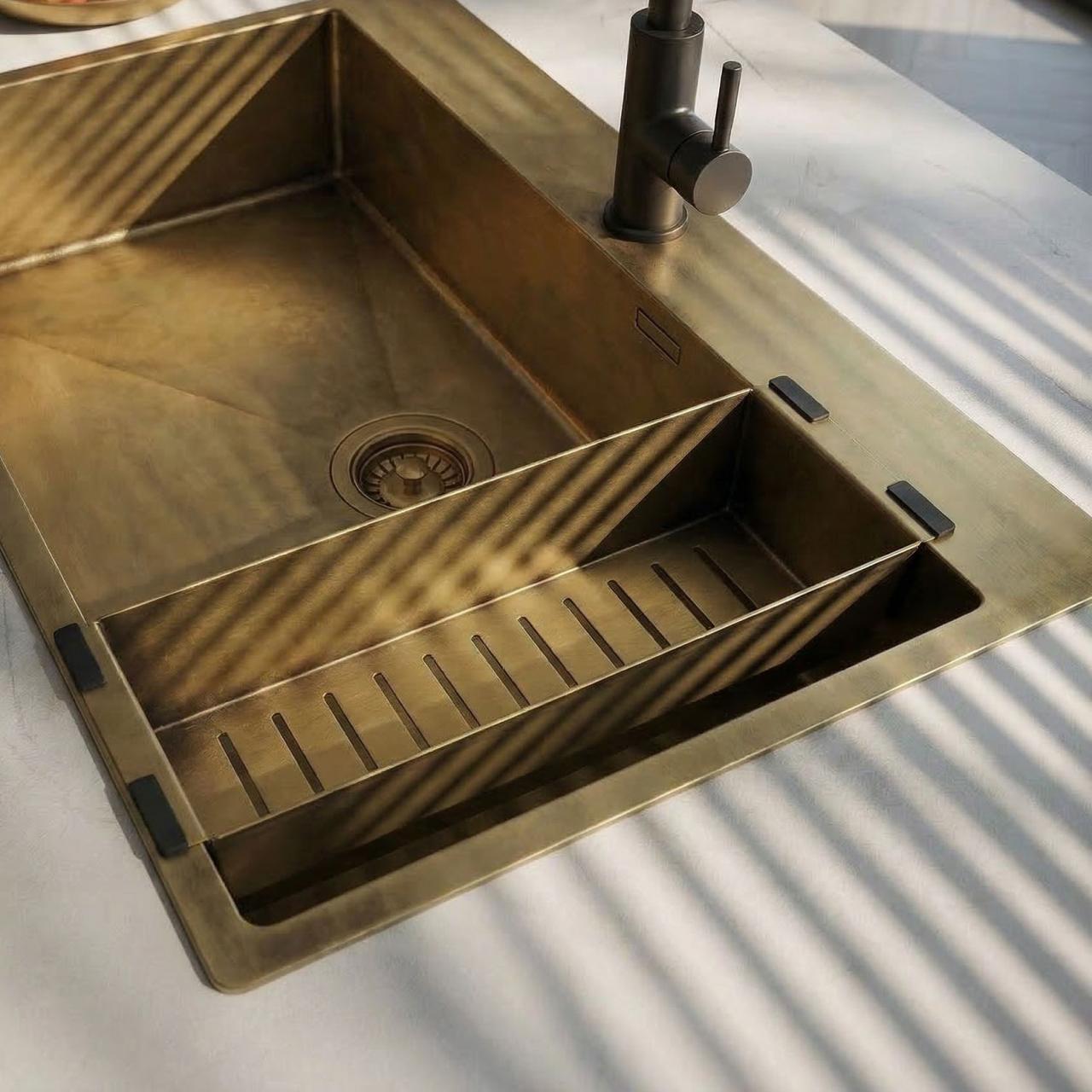Pure.Sink Luxion Bac en bronze pour évier PLXCOL-64