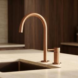 Pure.Sink Luxion 2-gats Koperen keukenkraan met ronde uitloop PLX2HR-62_v33