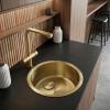 Pure.Sink Rondo Gold Round Sink – Under-mount, Under-counter, and Over-mount, 37 cm RD375-Gold