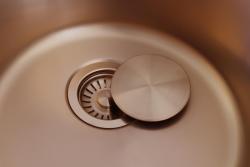 Pure.Sink Rondo Koperen Ronde Spoelbak Vlakinbouw, Onderbouw en Opbouw 37 cm PRN38-62