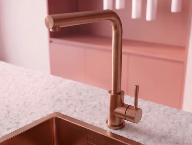 Pure.Sink Elite Steel Spark keukenkraan PVD koper  PS8040-62