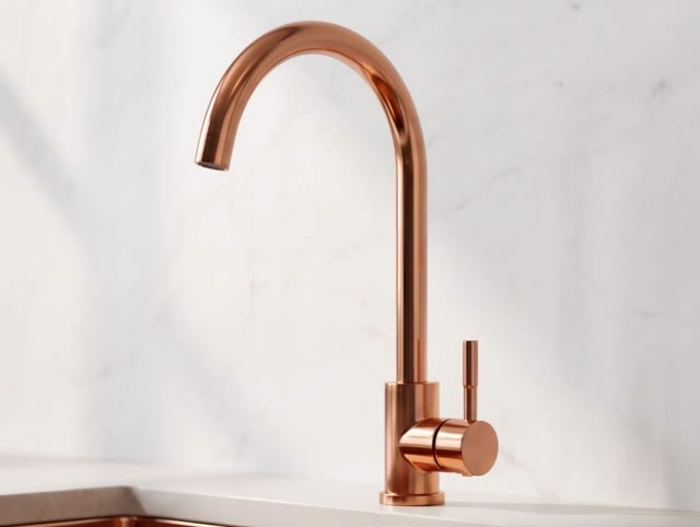 Pure.Sink Elite Steel Stream keukenkraan PVD koper  PS8044-62