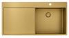 Pure.Sink Exclusivo Gold sink with draining board 100x52 cm Tapwing right PEX47100RT-60