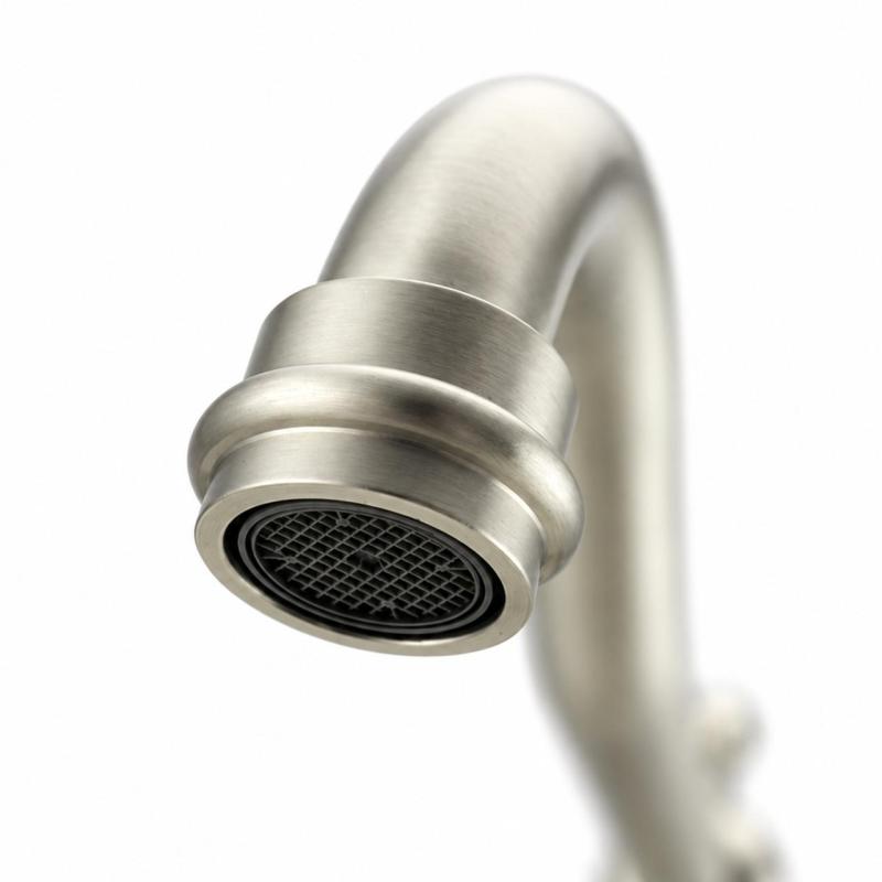 Aquanello Heritage Ascot Klassieke Keuken Nostalgische Keukenkraan RVS met Haakse Uitloоp NB-4002-HA