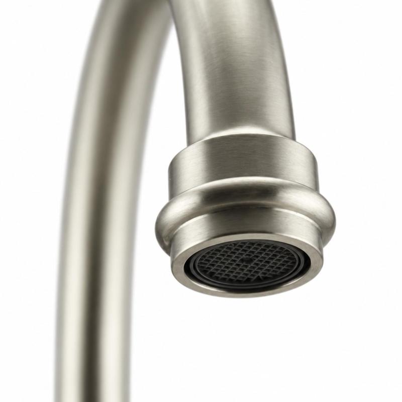 Aquanello Heritage Ascot Klassieke Keuken Nostalgische Keukenkraan RVS met Ronde Uitlop NB-4003-HA