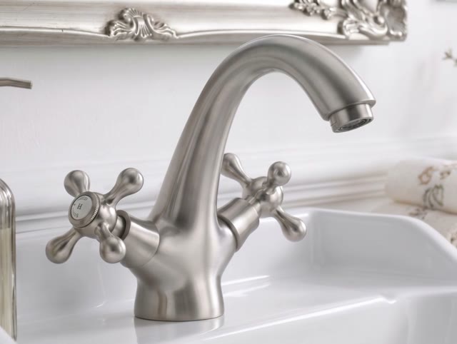 Aquanello Heritage Ascot Klassieke Nostalgische Wastafelmengkraan RVS NB-4101-HA