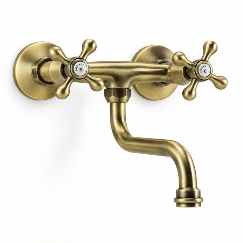 Aquanello Heritage Ascot Klassieke Keuken Muurkraan  Brons BN-4111-HA